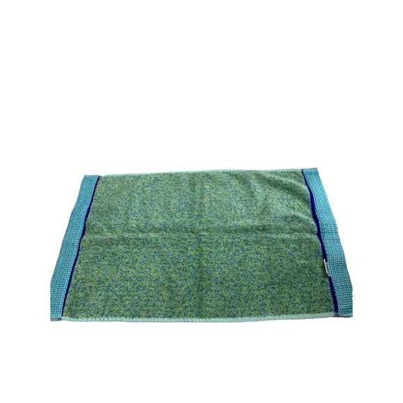 Brand New Wamsutta 100% Cotton Reversible Blue and Green Bathroom Hand Towel - Picture 4 of 7